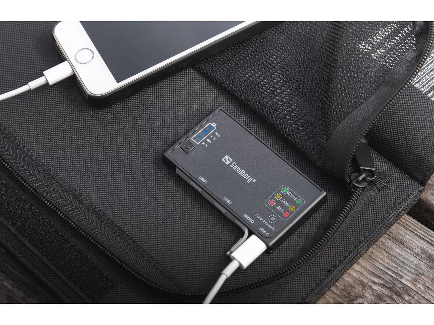 Solar Charger 21W 2xUSB+USB-C