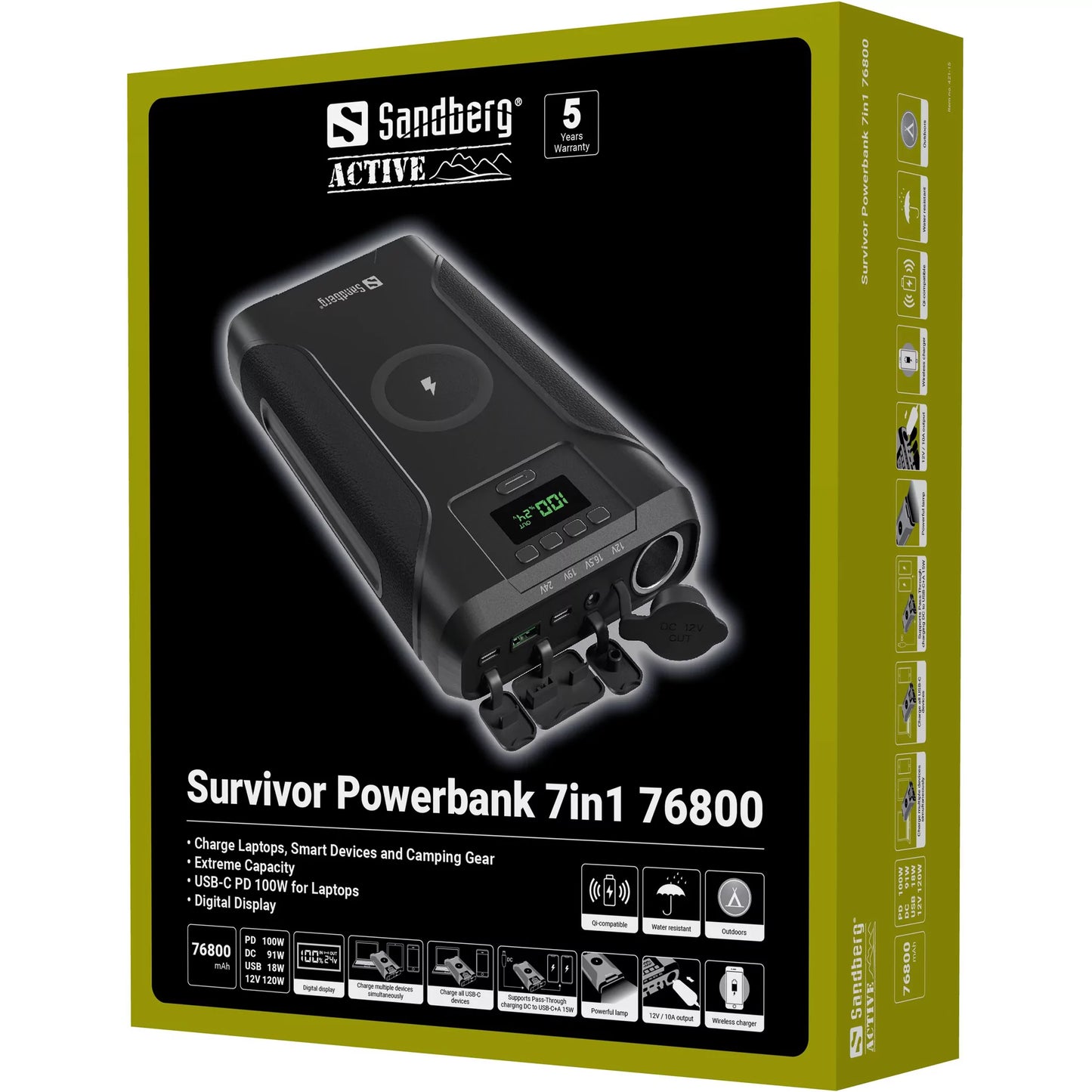 Powerbank 7in1 76800 (Sandberg Survivor)