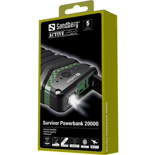 Survivor Powerbank 20000 mAh Sandberg