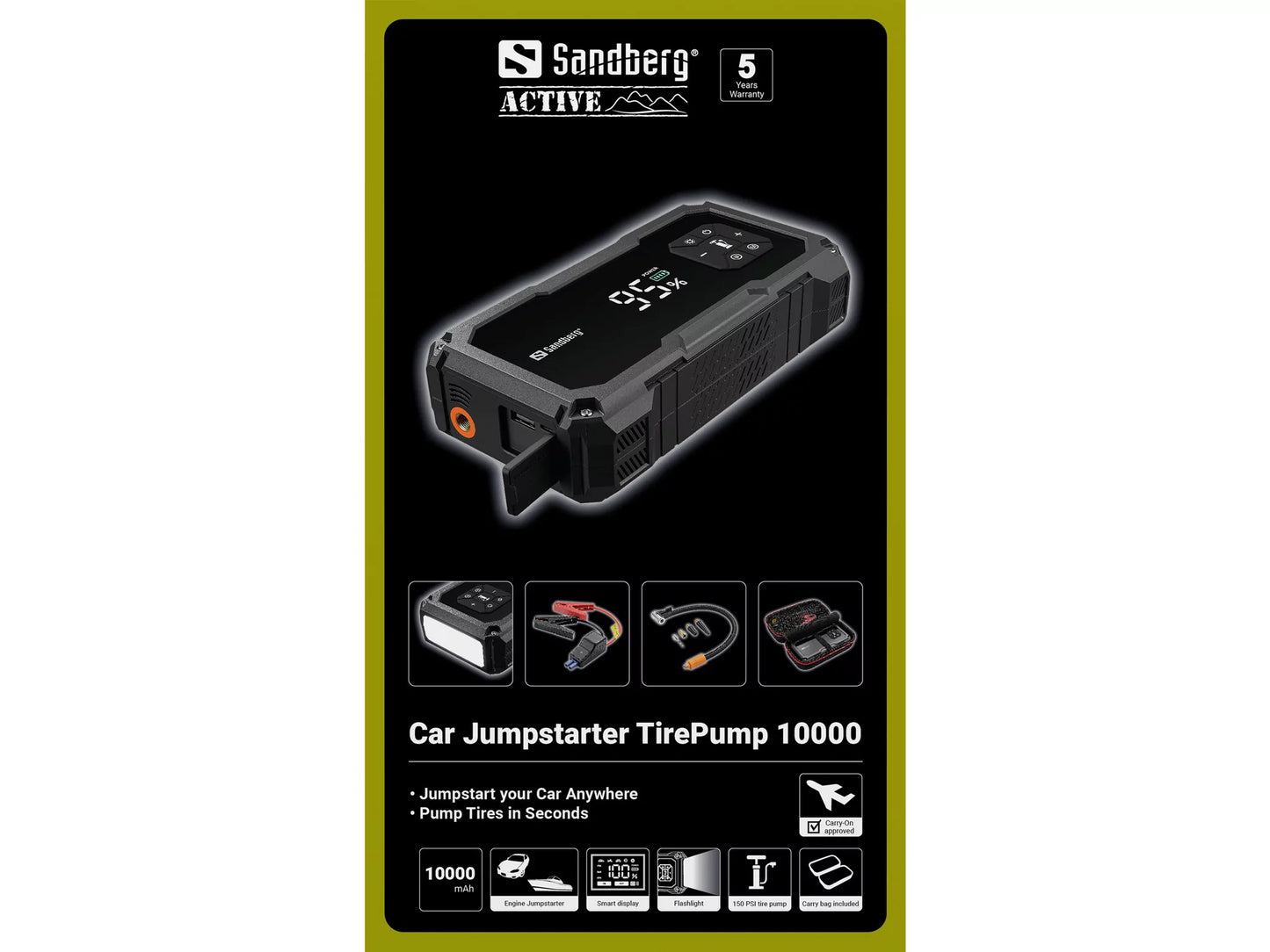 Car Jumpstarter TirePump 10000