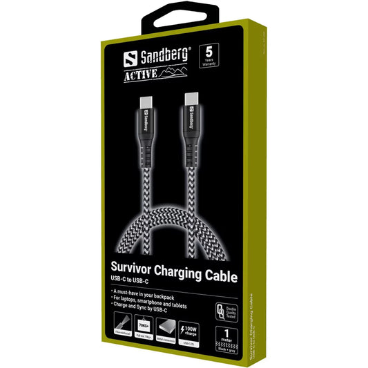 Ladekabel USB-C 1M (Sandberg Surviver)